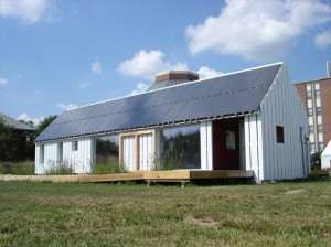 Glazed surfaces of passive house